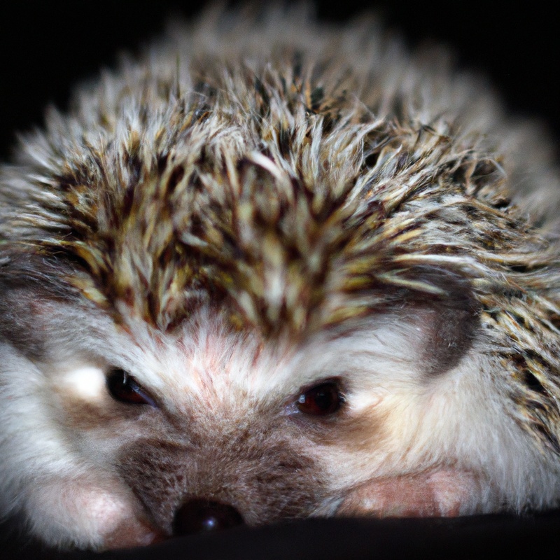 Hedgehog eating slug