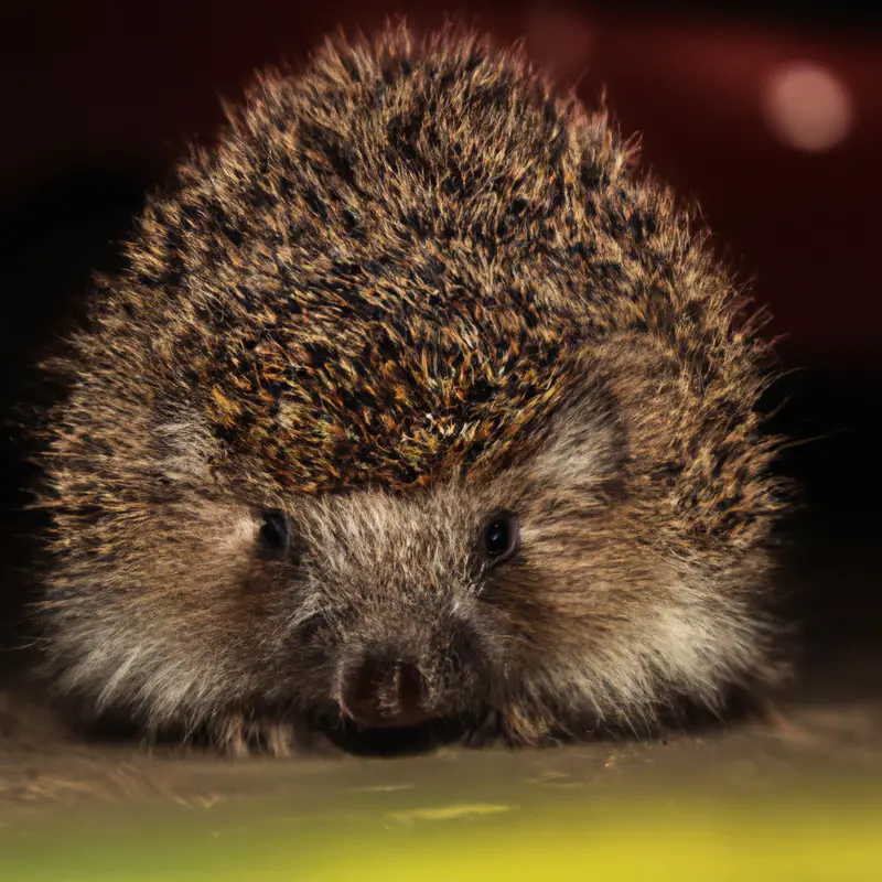 Hedgehog enjoying forage.