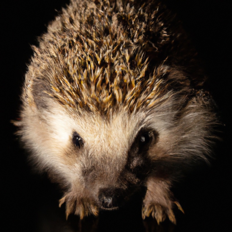 Hedgehog foraging