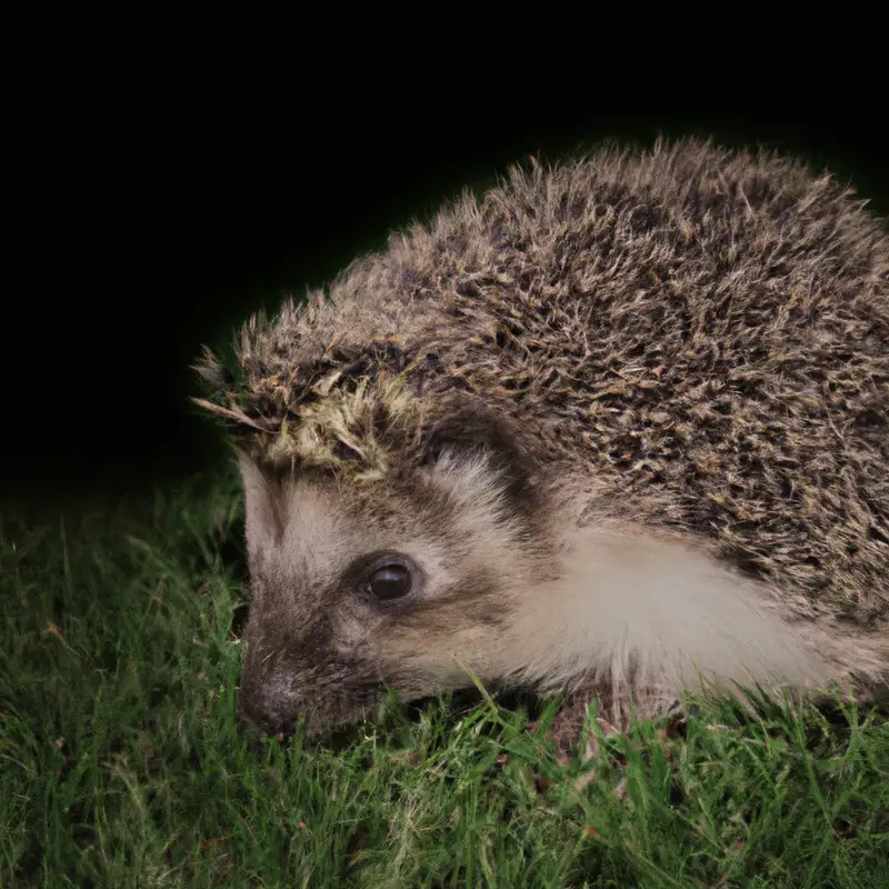 Hedgehog habitat.