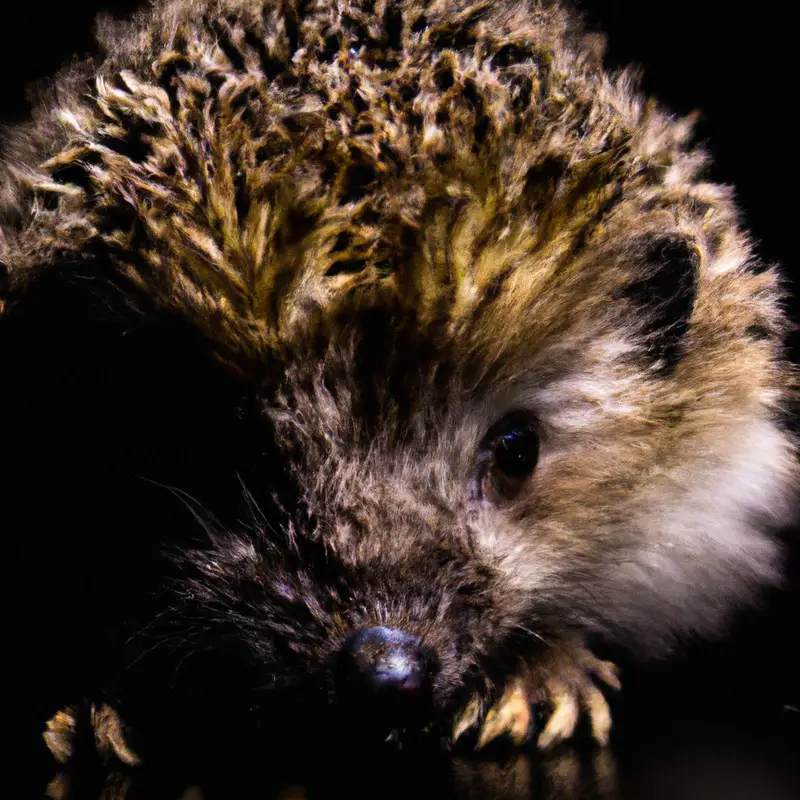 Hedgehog in grass.