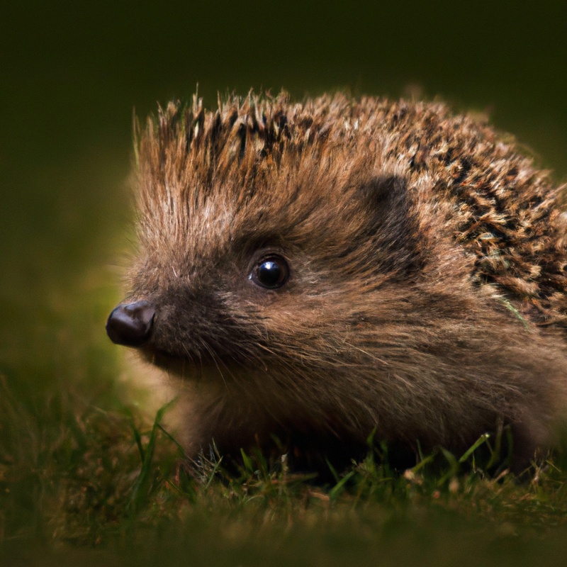 Hedgehog smiles.