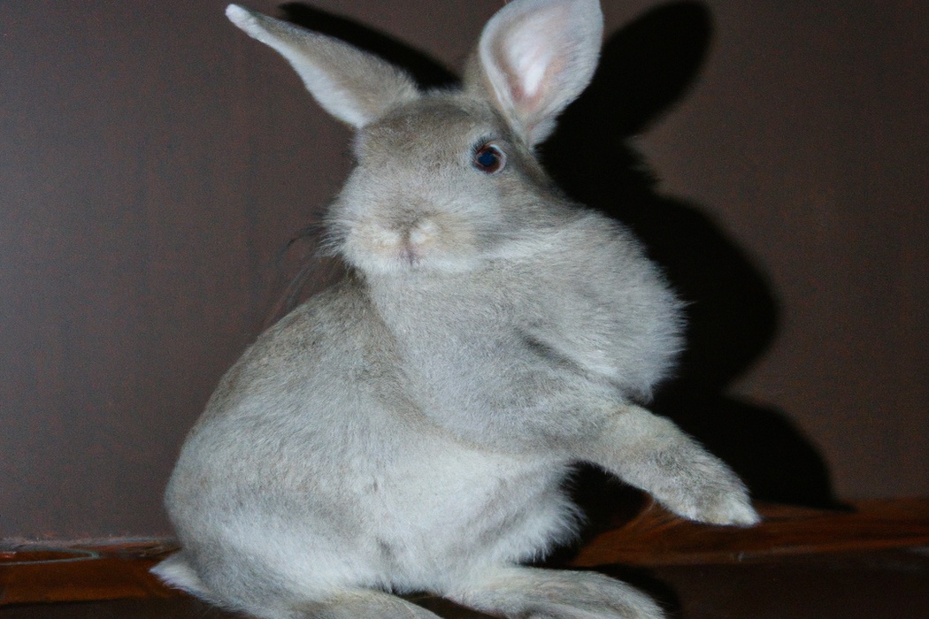 Playful rabbit hop