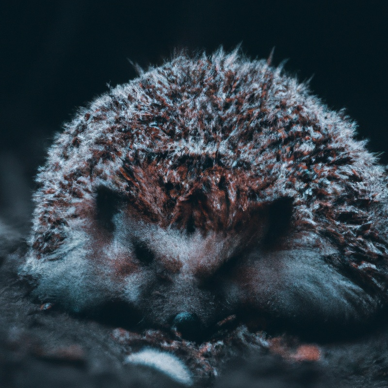 Sleek hedgehog grooming.