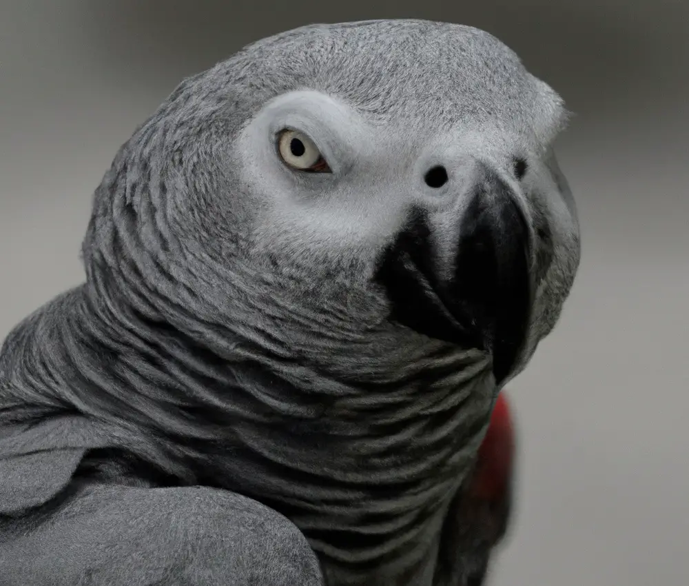 African Grey Parrot Flock