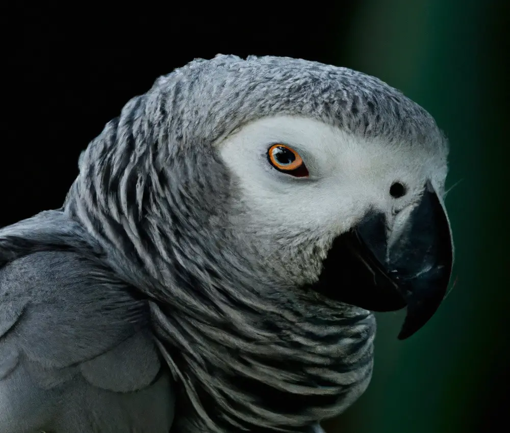 African Grey Parrot Flying