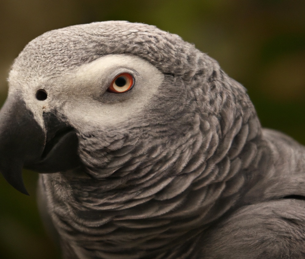 African Grey Parrot flying