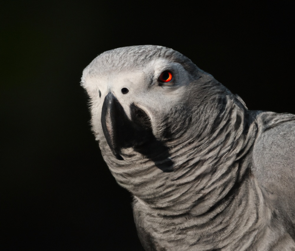 African Grey Parrot performing trick
