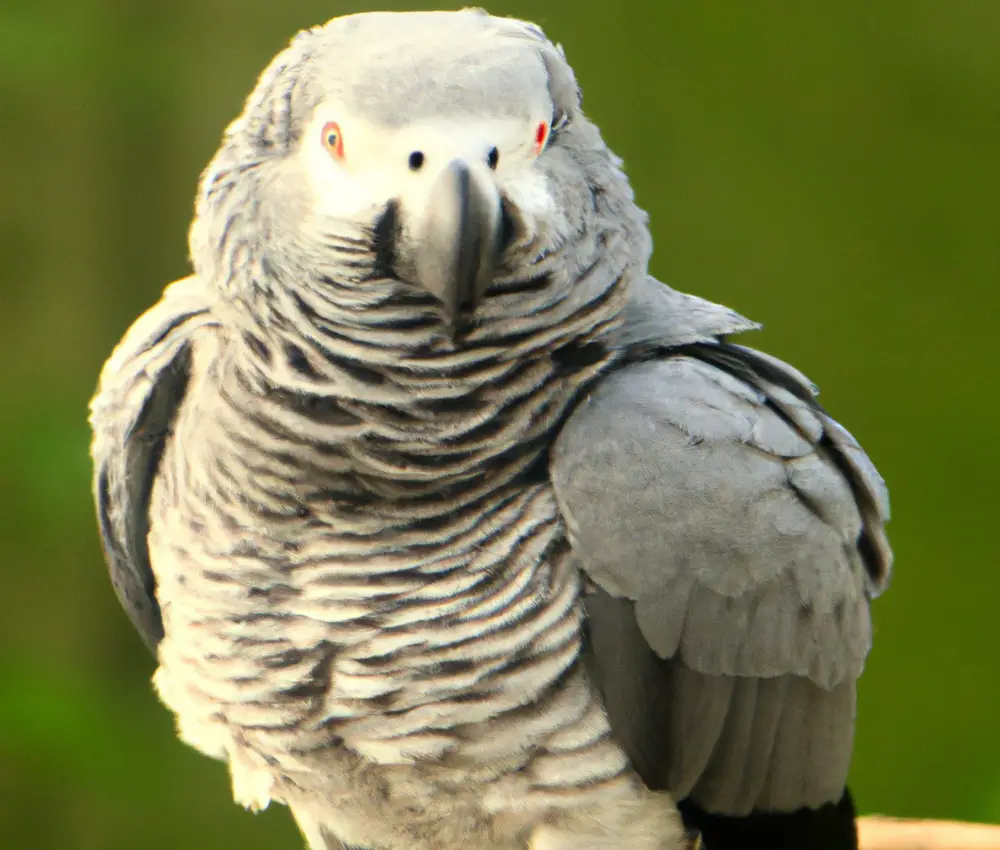 African Grey Parrots.