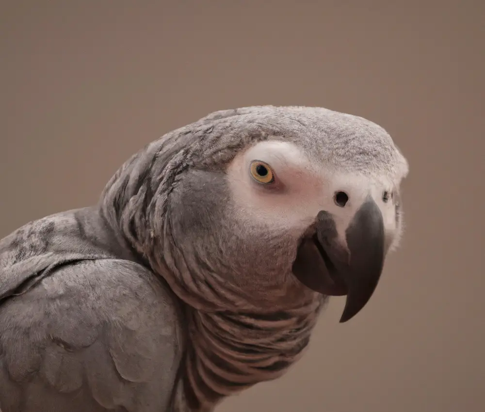 African Grey Parrots chatting
