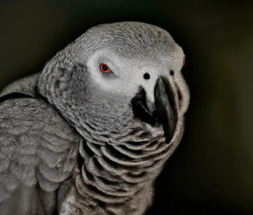 Grey Parrot Perched