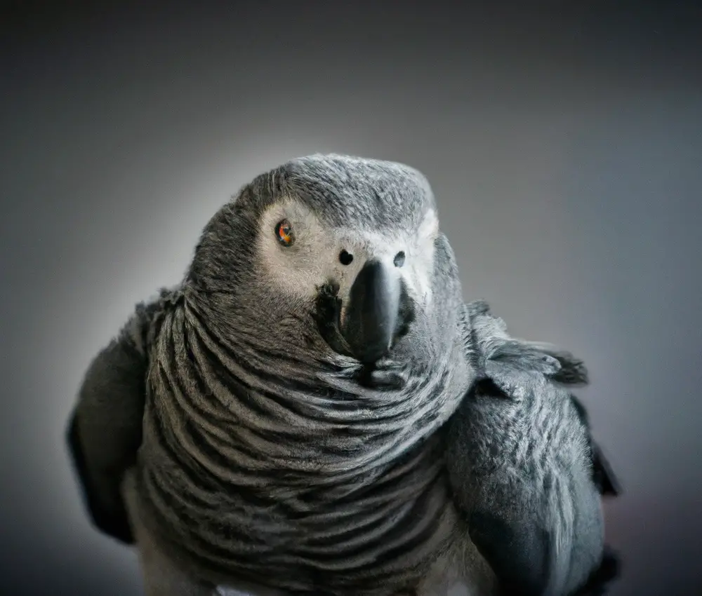Grey parrot species.