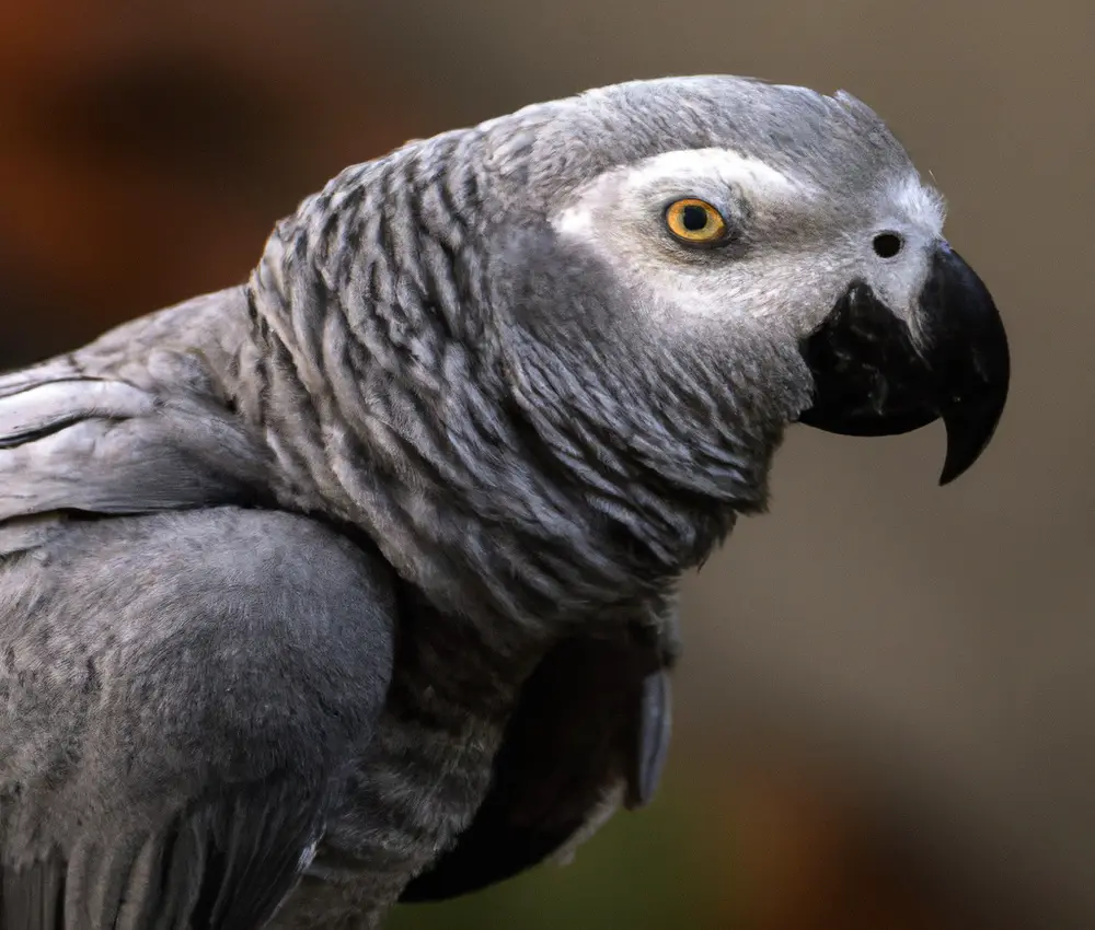 Sick African Grey Parrot.