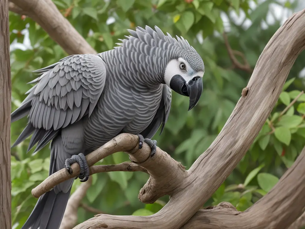 African grey parrot silence.